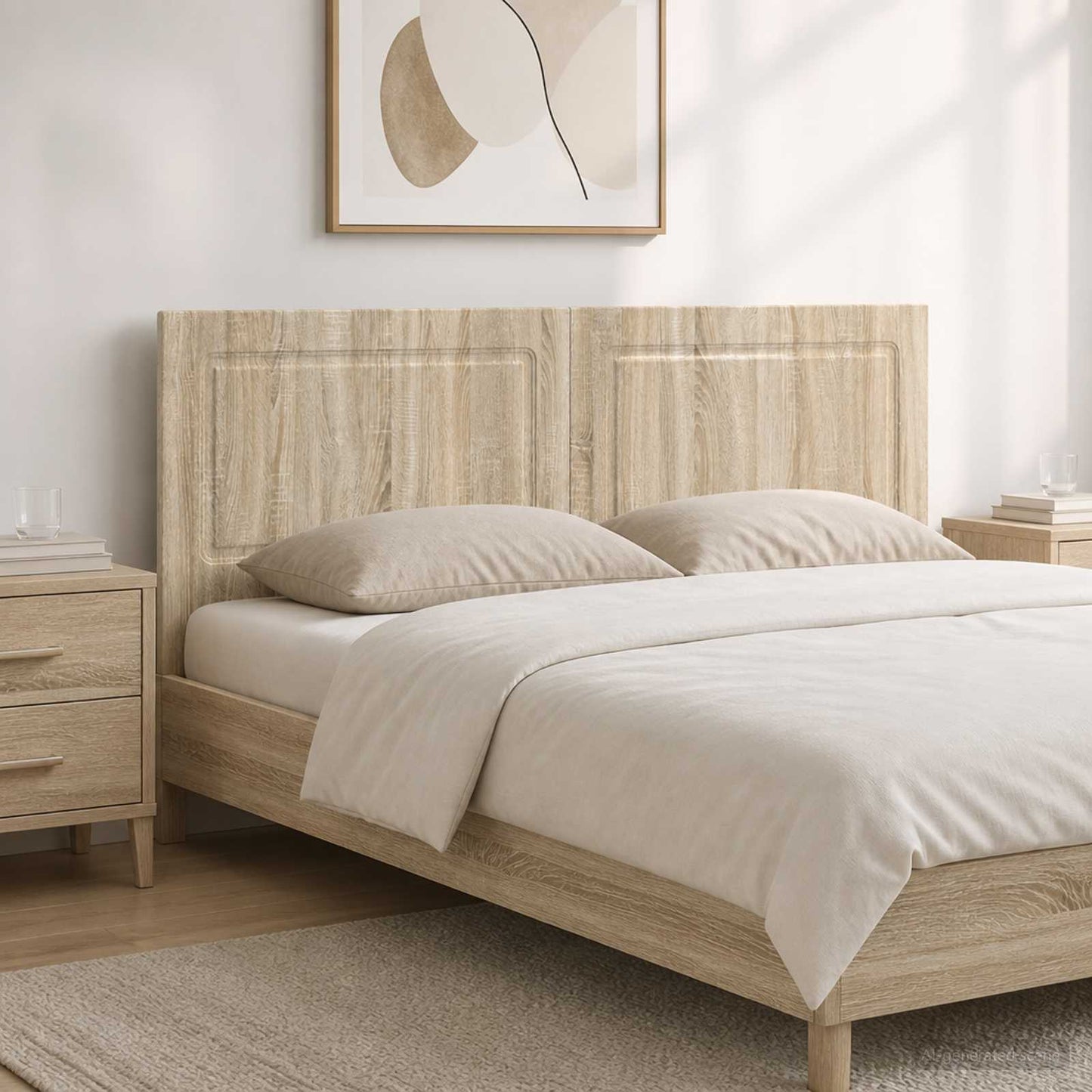 vidaXL Wall-Mounted Headboard UTRECHT Sonoma Oak Engineered Wood