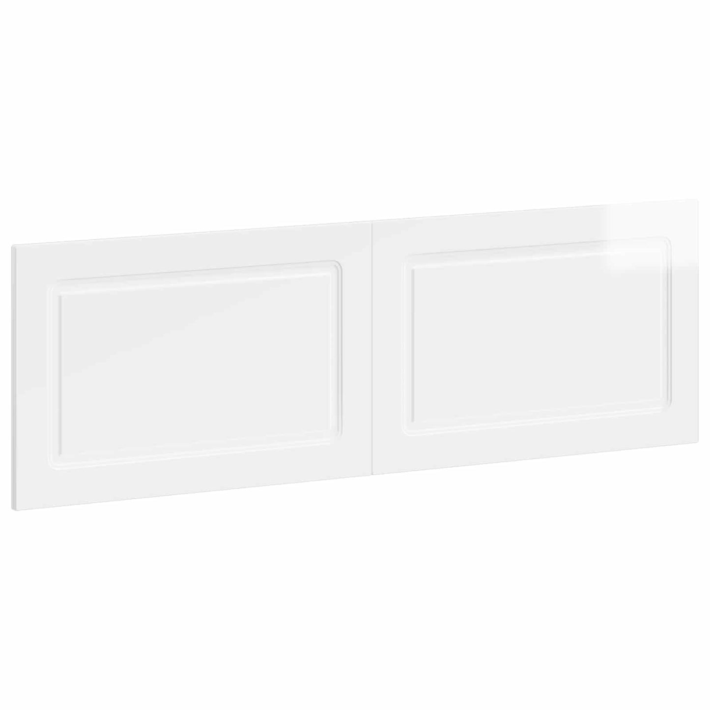 vidaXL Wall-Mounted Headboard UTRECHT High Gloss White Engineered Wood