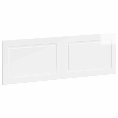 vidaXL Wall-Mounted Headboard UTRECHT High Gloss White Engineered Wood