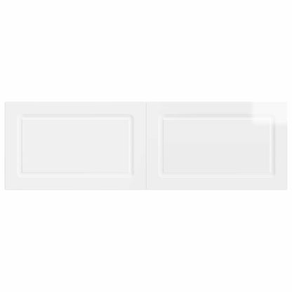 vidaXL Wall-Mounted Headboard UTRECHT High Gloss White Engineered Wood