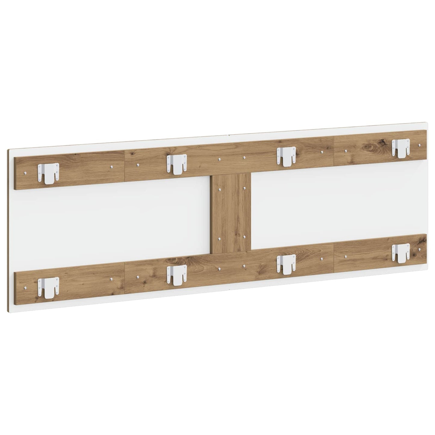 vidaXL Wall-Mounted Headboard UTRECHT Artisan Oak Engineered Wood