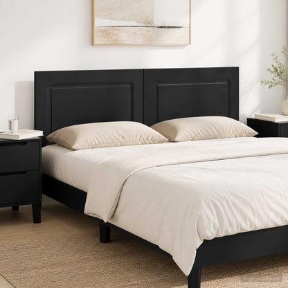 vidaXL Wall-Mounted Headboard UTRECHT Black Engineered Wood