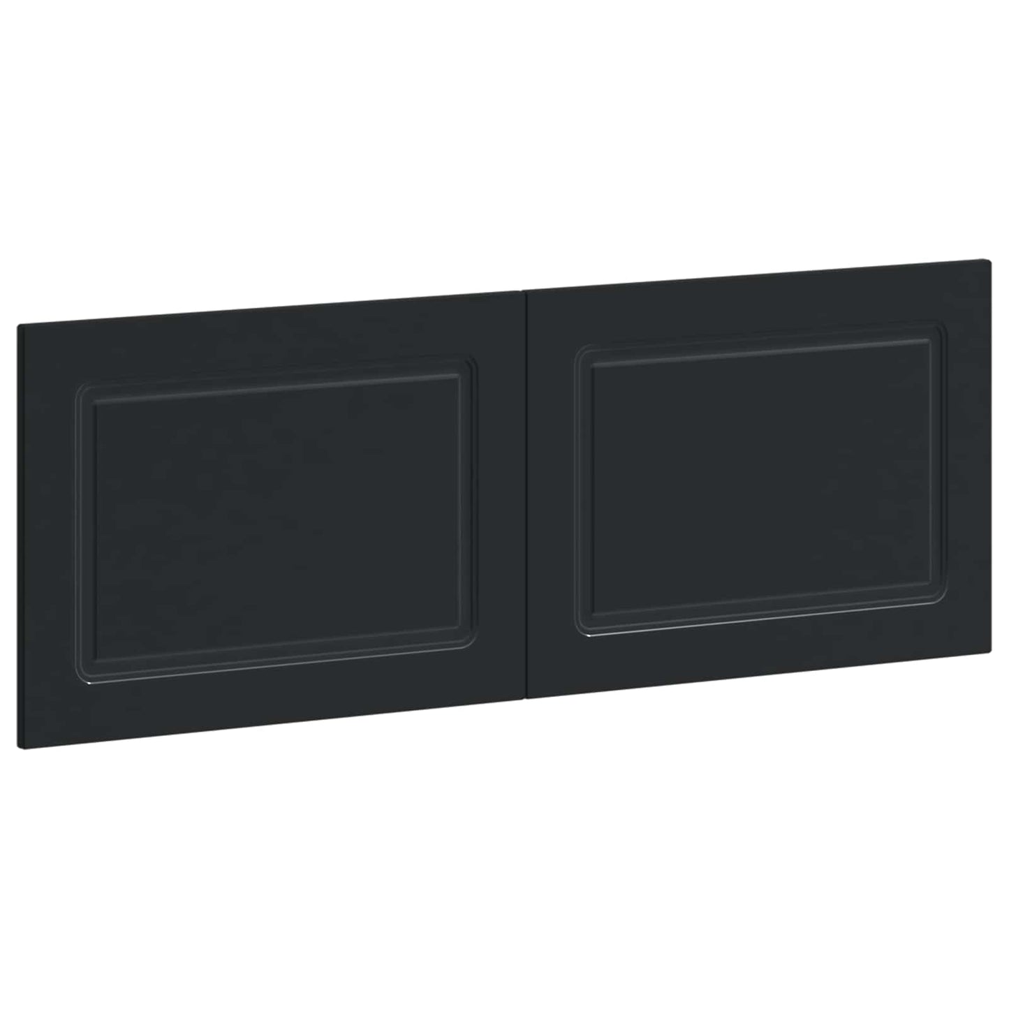vidaXL Wall-Mounted Headboard UTRECHT Black Engineered Wood