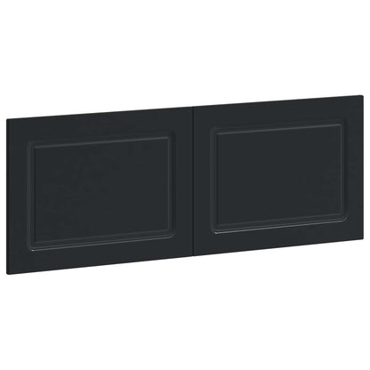 vidaXL Wall-Mounted Headboard UTRECHT Black Engineered Wood