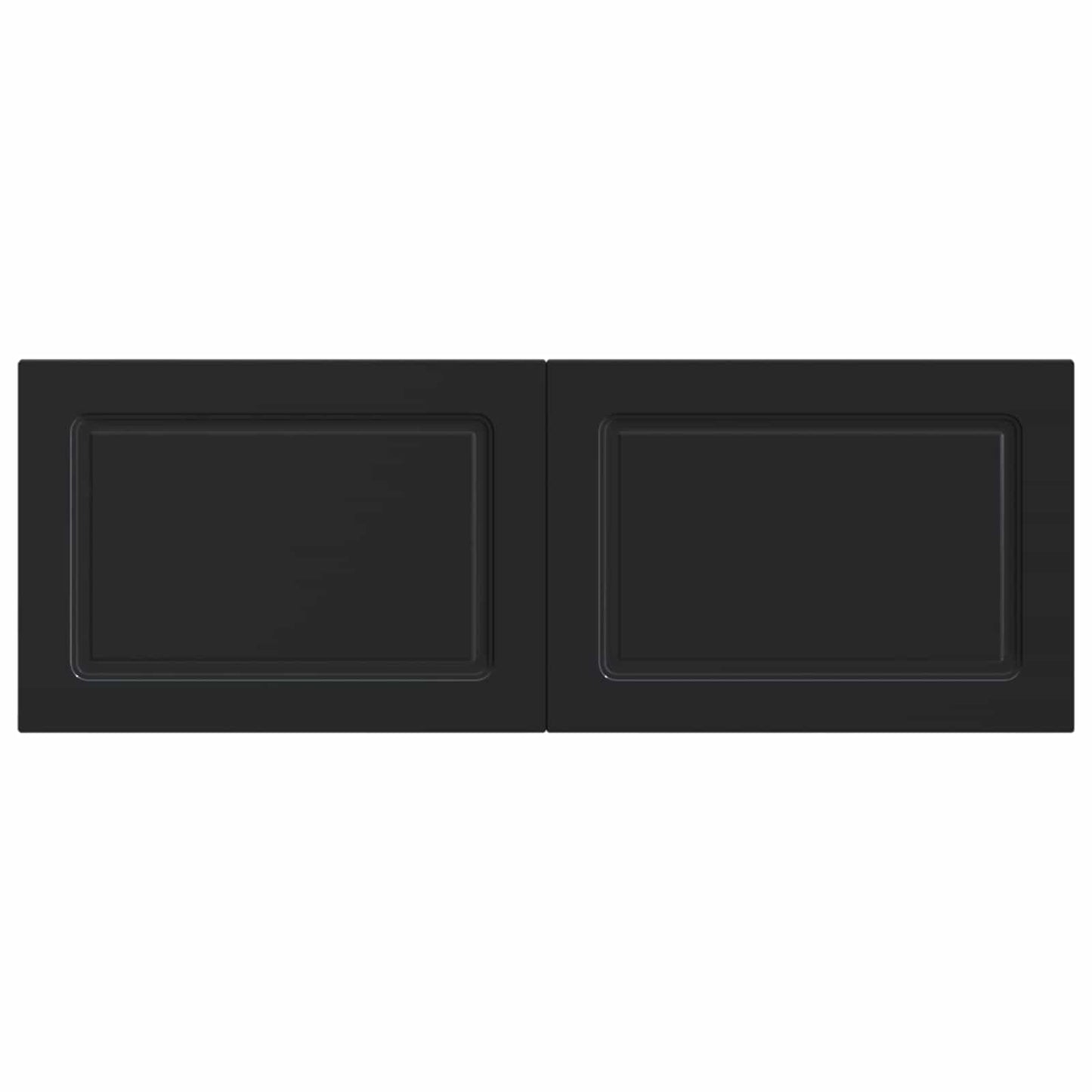 vidaXL Wall-Mounted Headboard UTRECHT Black Engineered Wood