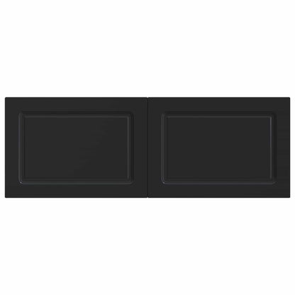 vidaXL Wall-Mounted Headboard UTRECHT Black Engineered Wood