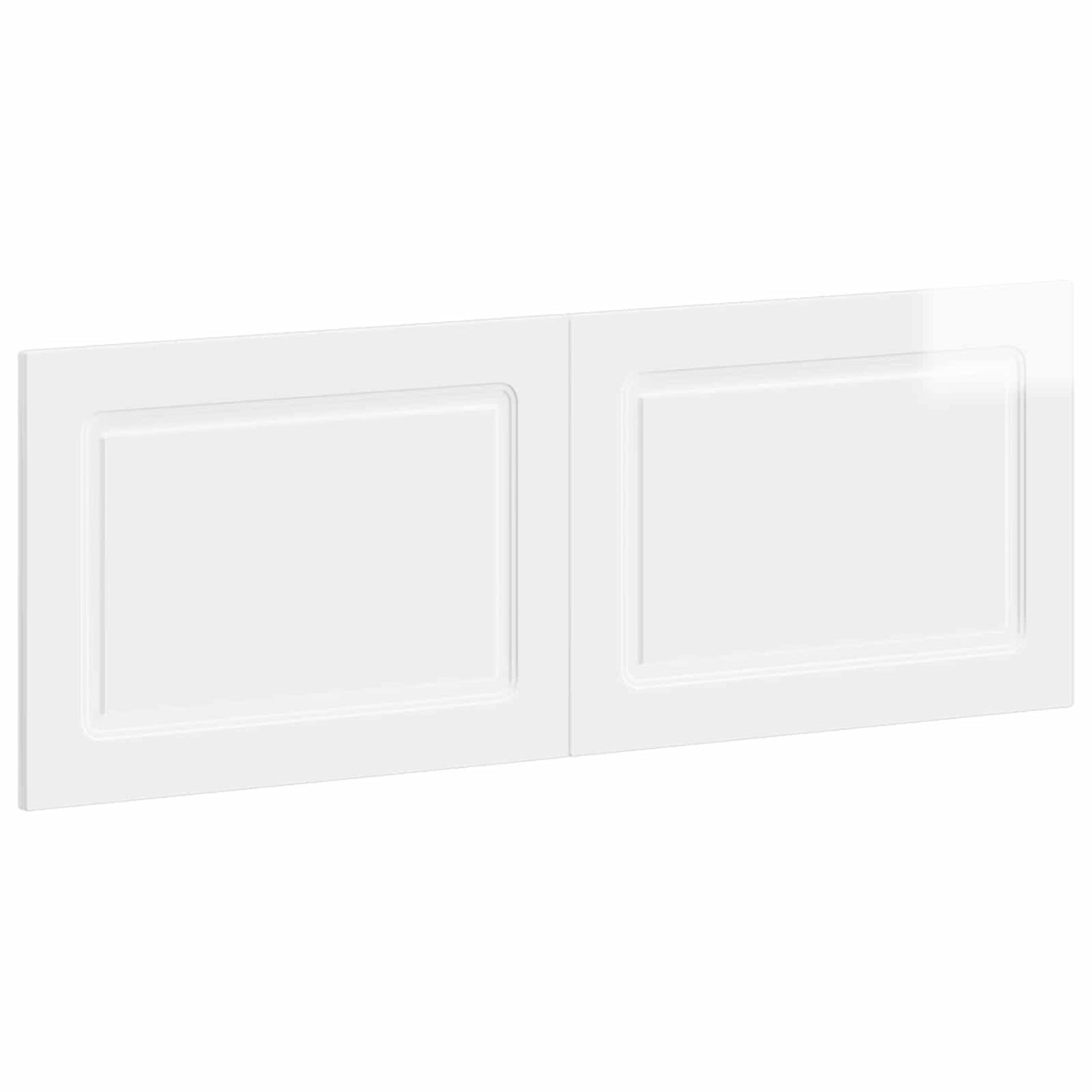vidaXL Wall-Mounted Headboard UTRECHT High Gloss White Engineered Wood