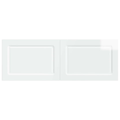 vidaXL Wall-Mounted Headboard UTRECHT High Gloss White Engineered Wood