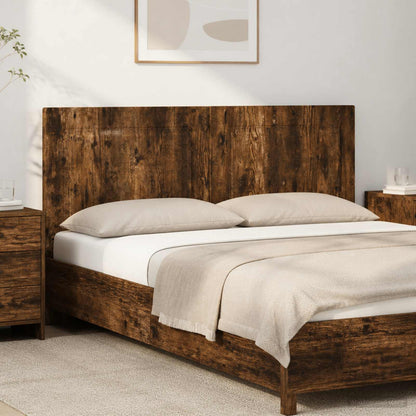 vidaXL Wall-Mounted Headboard UTRECHT Smoked Oak Engineered Wood