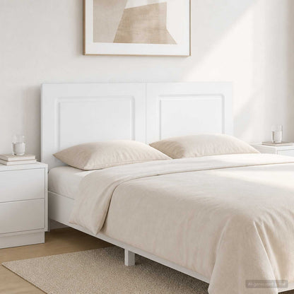 vidaXL Wall-Mounted Headboard UTRECHT White Engineered Wood