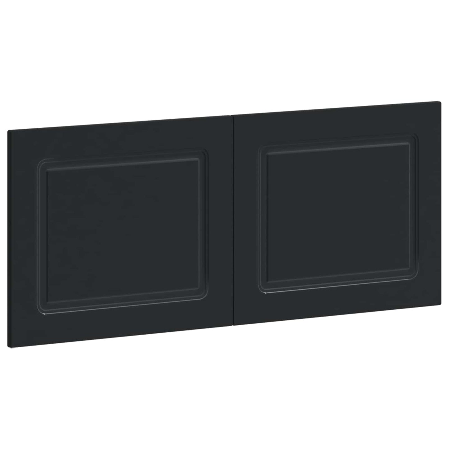 vidaXL Wall-Mounted Headboard UTRECHT Black Engineered Wood