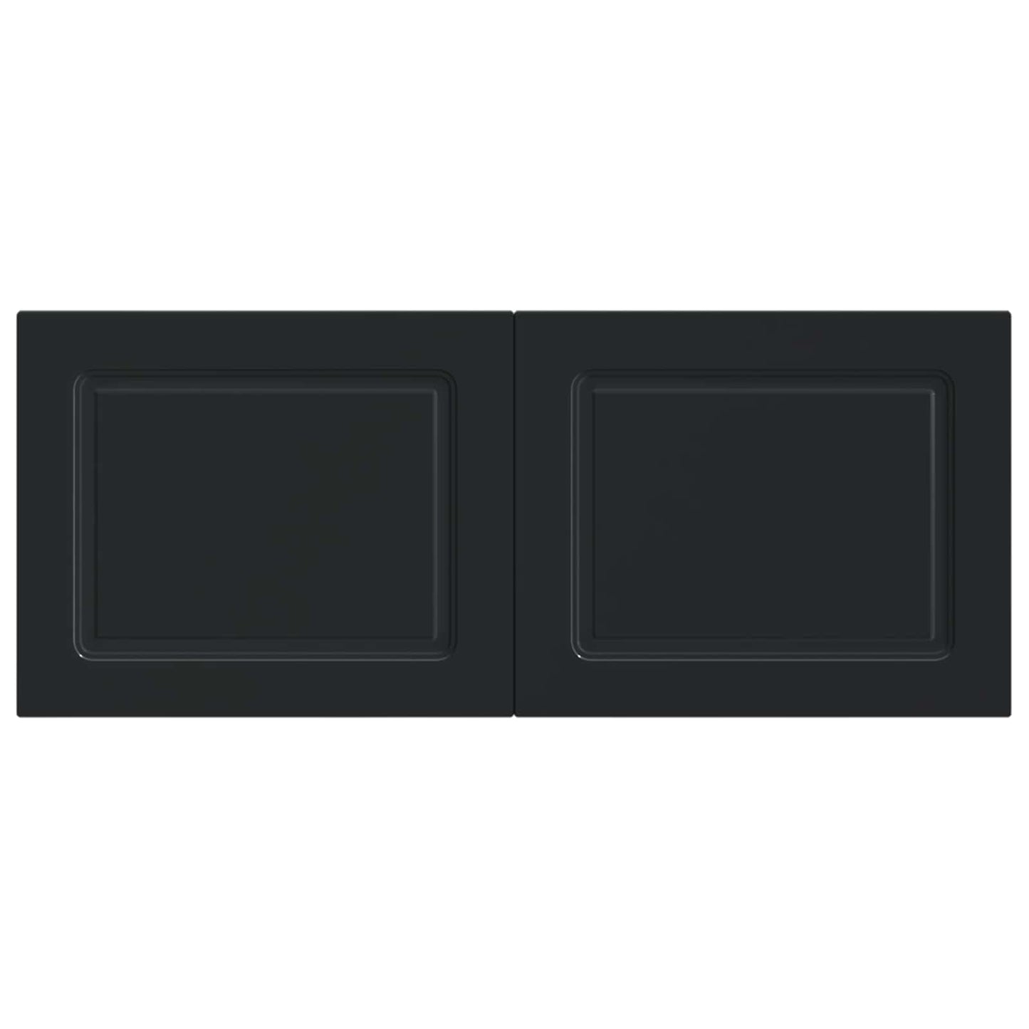 vidaXL Wall-Mounted Headboard UTRECHT Black Engineered Wood