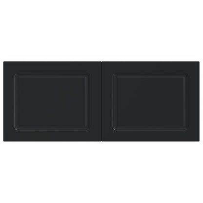 vidaXL Wall-Mounted Headboard UTRECHT Black Engineered Wood