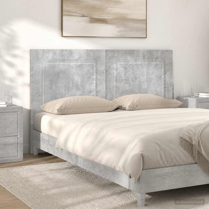 vidaXL Wall-Mounted Headboard UTRECHT Concrete Grey Engineered Wood