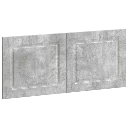 vidaXL Wall-Mounted Headboard UTRECHT Concrete Grey Engineered Wood