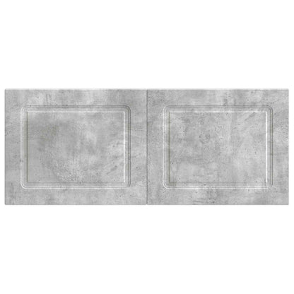 vidaXL Wall-Mounted Headboard UTRECHT Concrete Grey Engineered Wood
