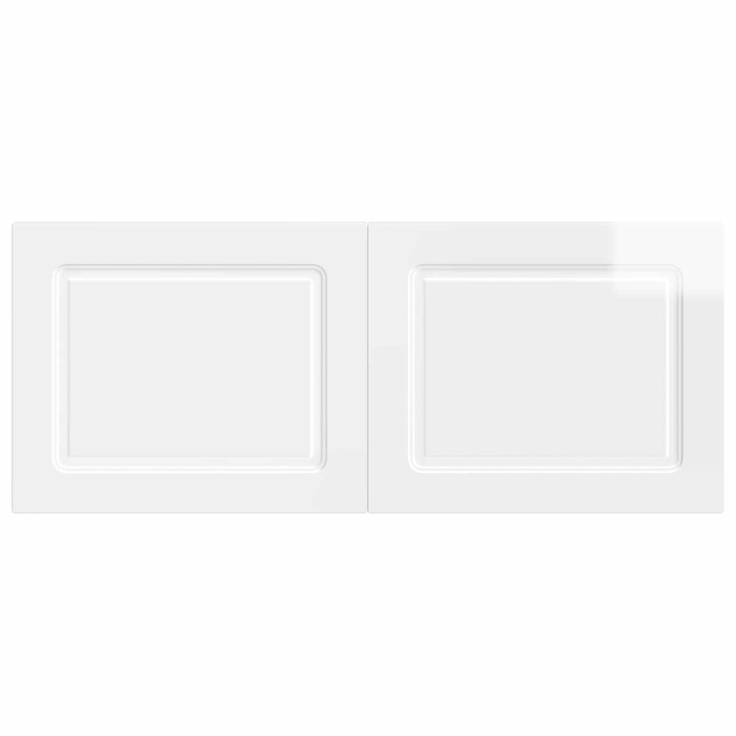 vidaXL Wall-Mounted Headboard UTRECHT High Gloss White Engineered Wood