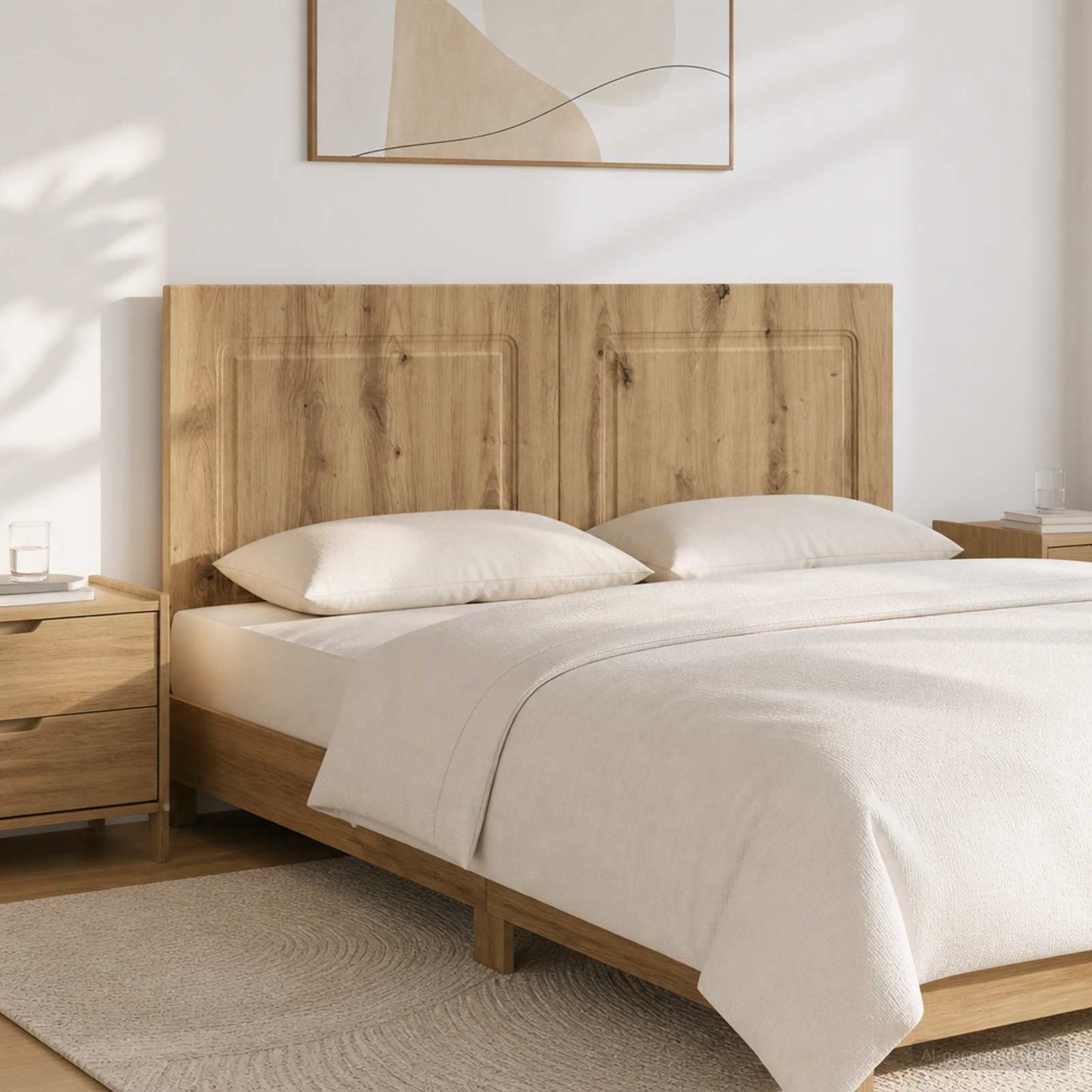 vidaXL Wall-Mounted Headboard UTRECHT Artisan Oak Engineered Wood