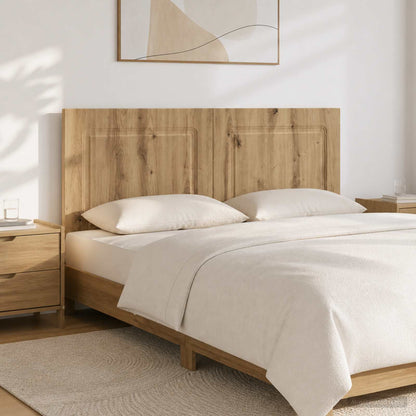 vidaXL Wall-Mounted Headboard UTRECHT Artisan Oak Engineered Wood