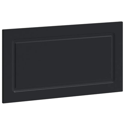 vidaXL Wall-Mounted Headboard UTRECHT Black Engineered Wood