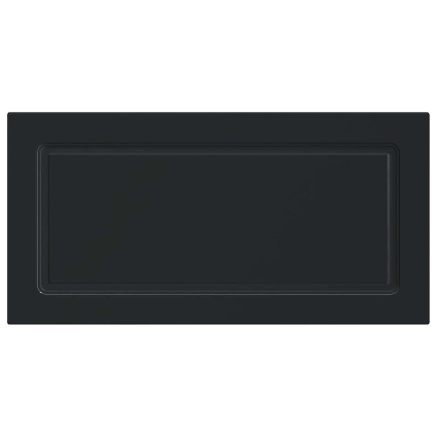 vidaXL Wall-Mounted Headboard UTRECHT Black Engineered Wood