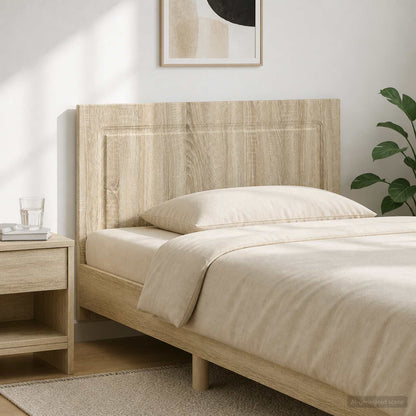 vidaXL Wall-Mounted Headboard UTRECHT Sonoma Oak Engineered Wood