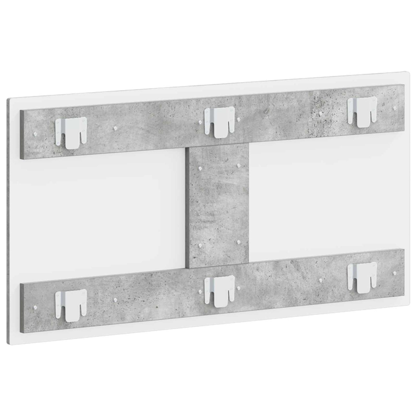 vidaXL Wall-Mounted Headboard UTRECHT Concrete Grey Engineered Wood