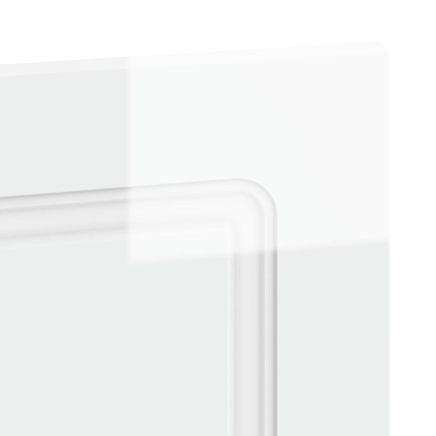 vidaXL Wall-Mounted Headboard UTRECHT High Gloss White Engineered Wood