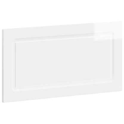 vidaXL Wall-Mounted Headboard UTRECHT High Gloss White Engineered Wood