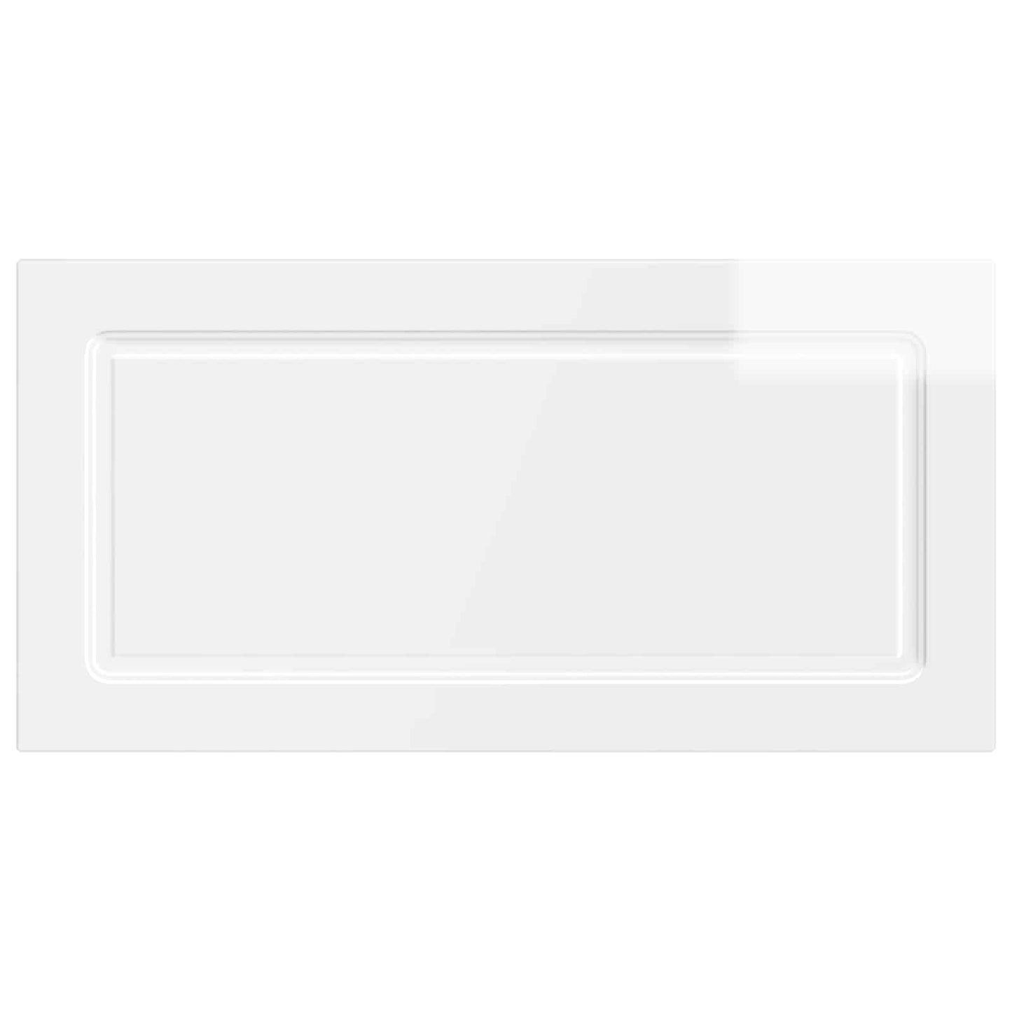 vidaXL Wall-Mounted Headboard UTRECHT High Gloss White Engineered Wood