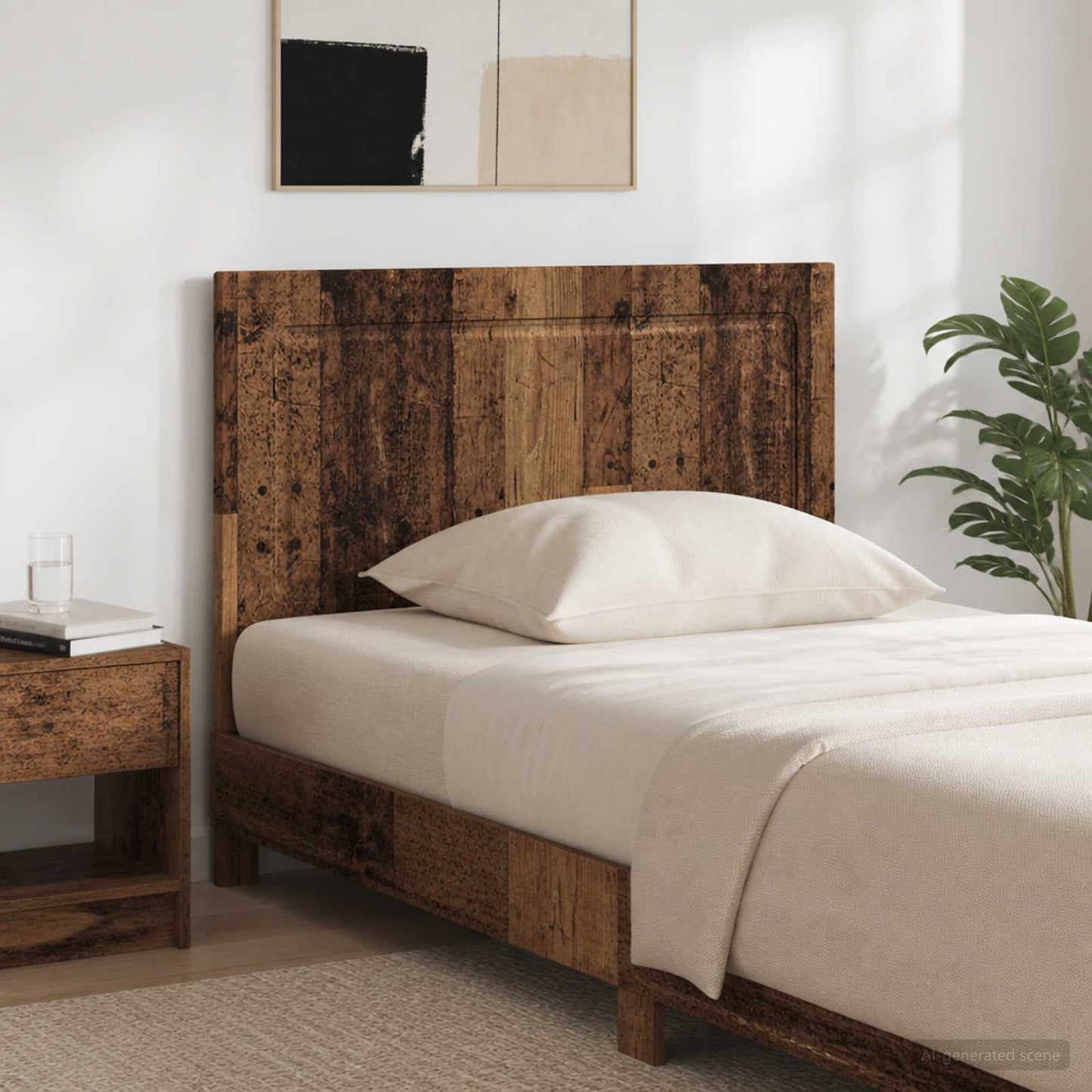 vidaXL Wall-Mounted Headboard UTRECHT Old Wood Engineered Wood