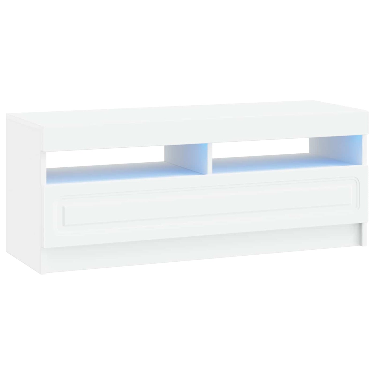 vidaXL LED TV Cabinet White Engineered Wood