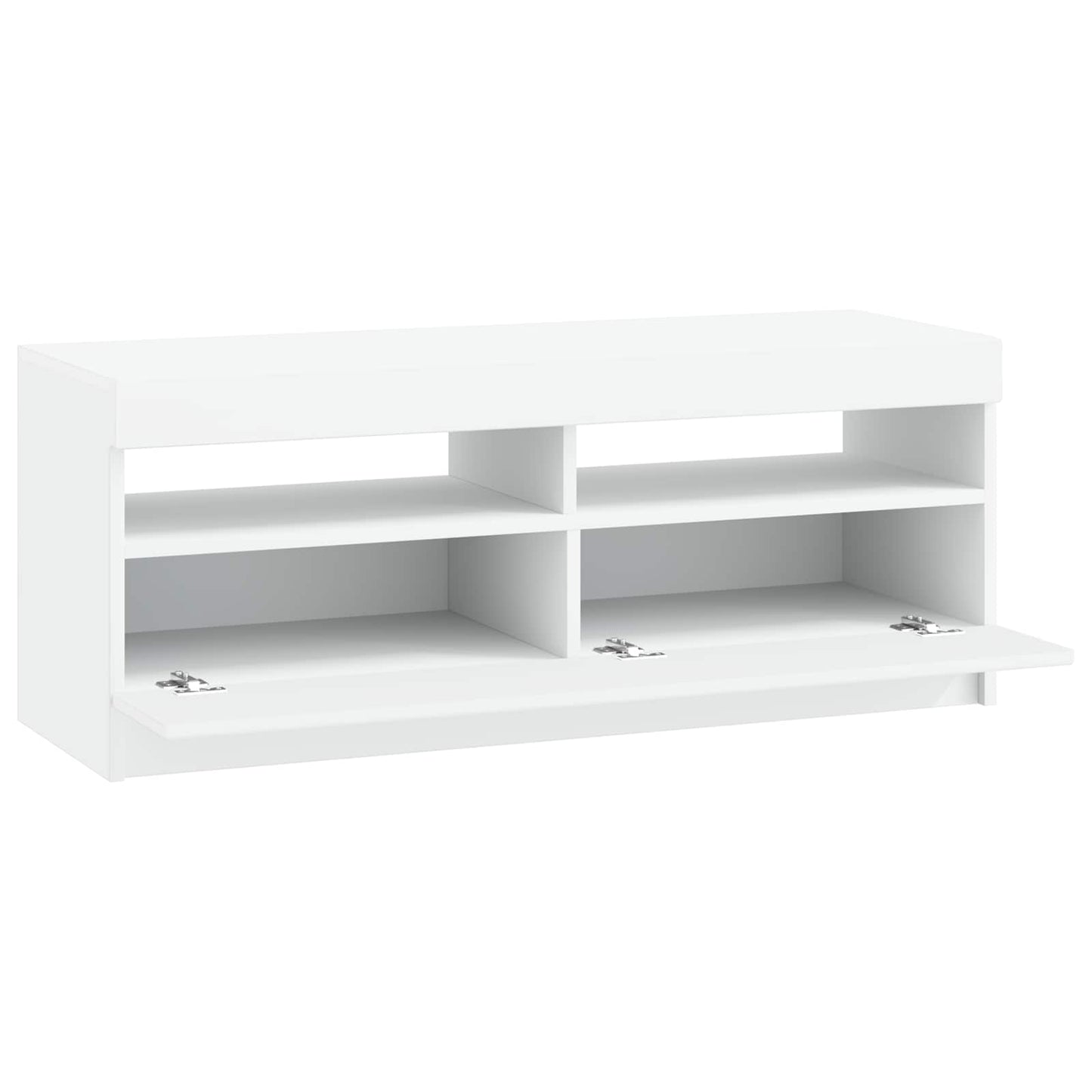 vidaXL LED TV Cabinet White Engineered Wood