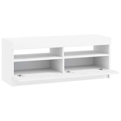 vidaXL LED TV Cabinet White Engineered Wood