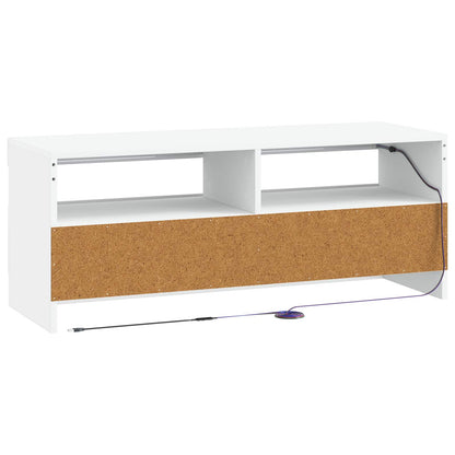 vidaXL LED TV Cabinet White Engineered Wood