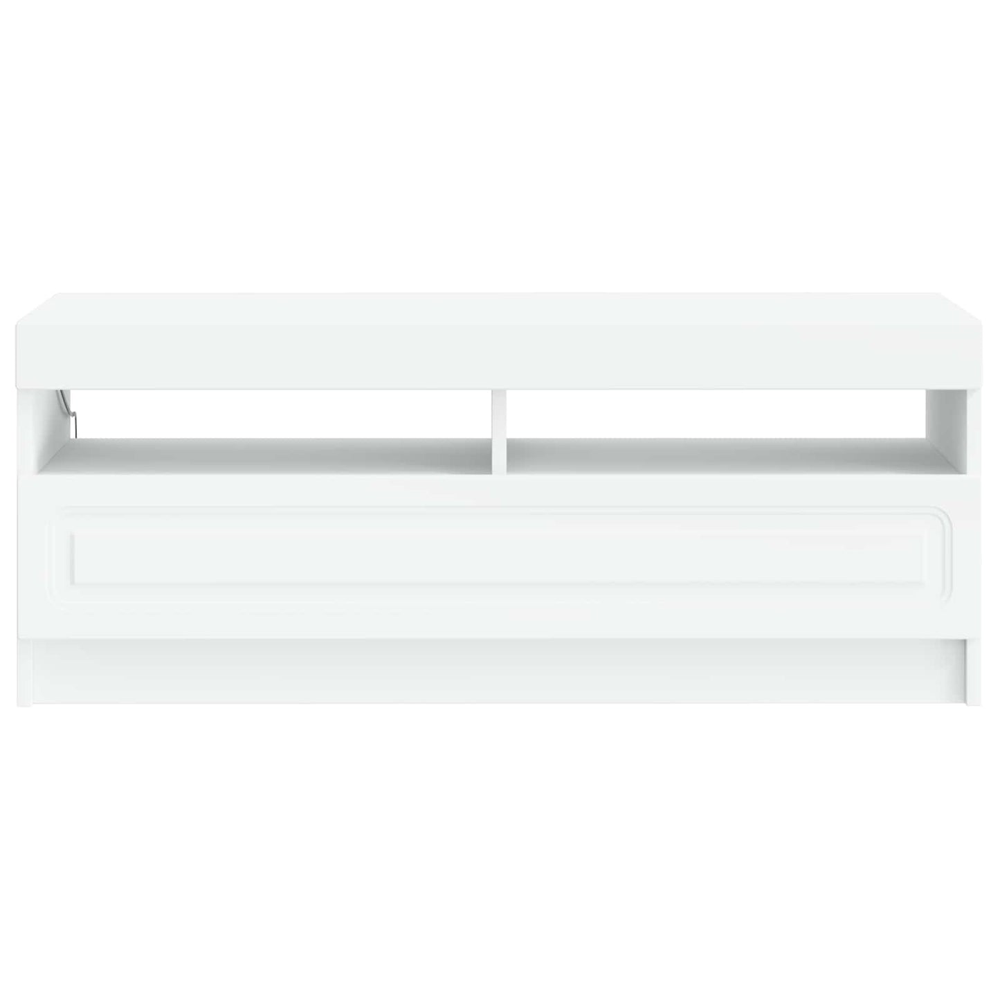 vidaXL LED TV Cabinet White Engineered Wood