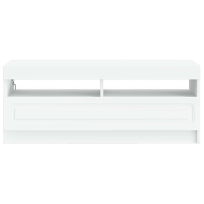 vidaXL LED TV Cabinet White Engineered Wood