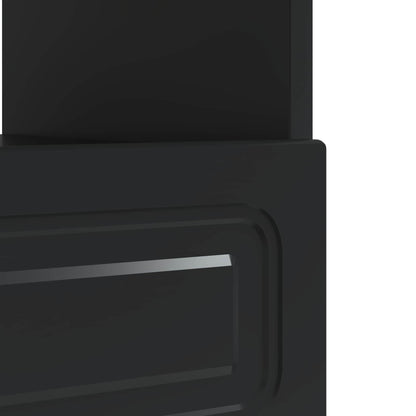 vidaXL LED TV Cabinet Black Engineered Wood