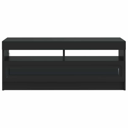 vidaXL LED TV Cabinet Black Engineered Wood