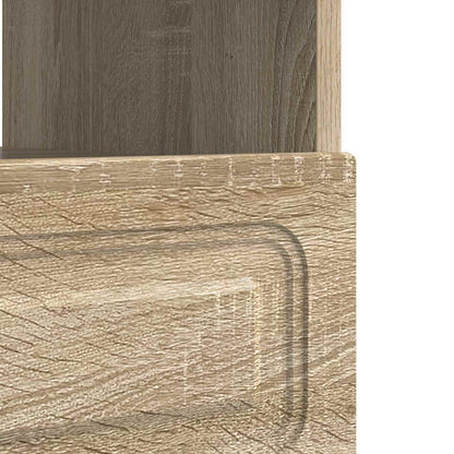 vidaXL LED TV Cabinet Sonoma Oak Engineered Wood
