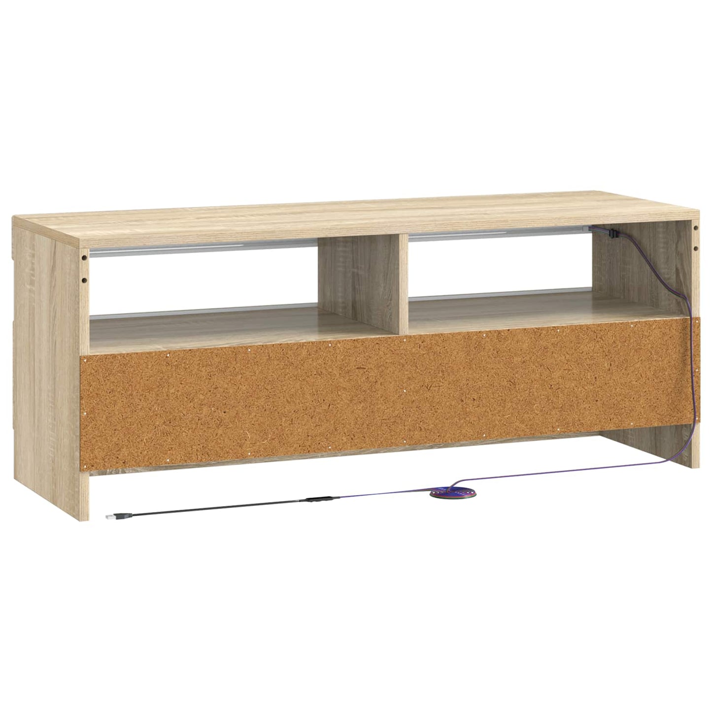 vidaXL LED TV Cabinet Sonoma Oak Engineered Wood