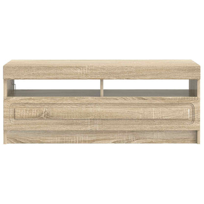 vidaXL LED TV Cabinet Sonoma Oak Engineered Wood