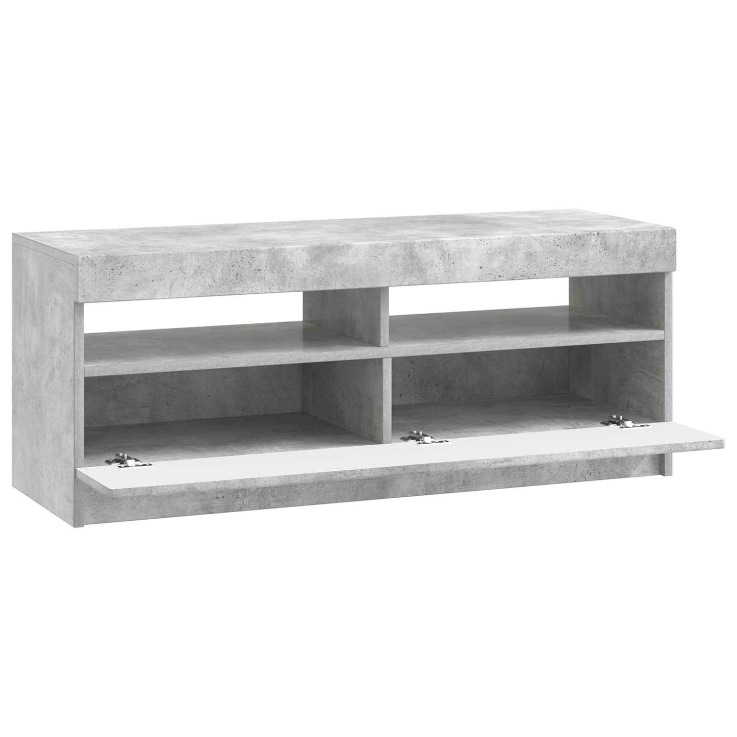vidaXL LED TV Cabinet Concrete Grey Engineered Wood