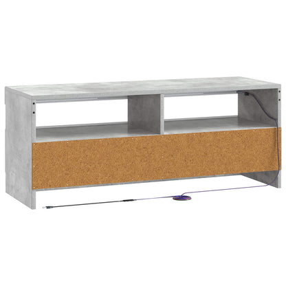 vidaXL LED TV Cabinet Concrete Grey Engineered Wood