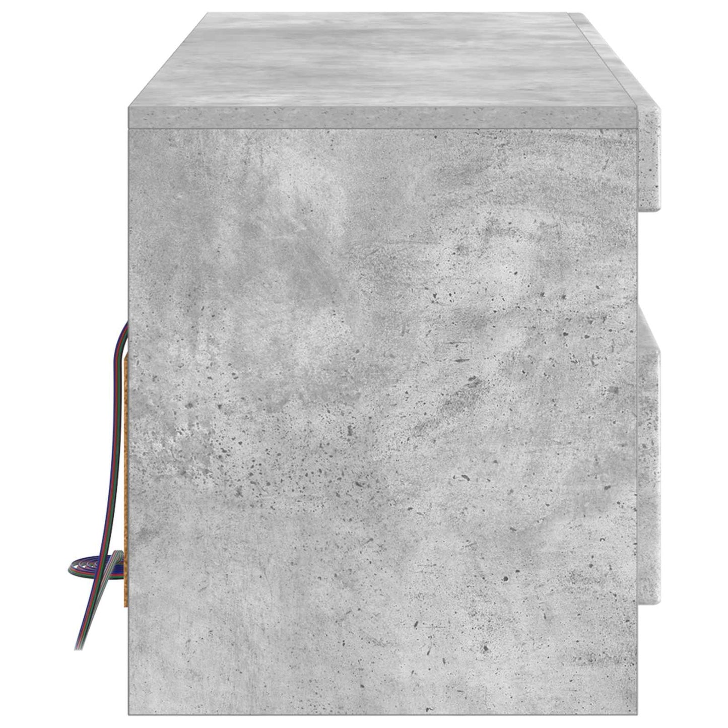 vidaXL LED TV Cabinet Concrete Grey Engineered Wood