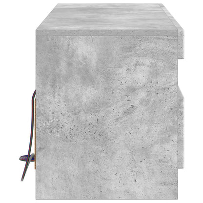 vidaXL LED TV Cabinet Concrete Grey Engineered Wood