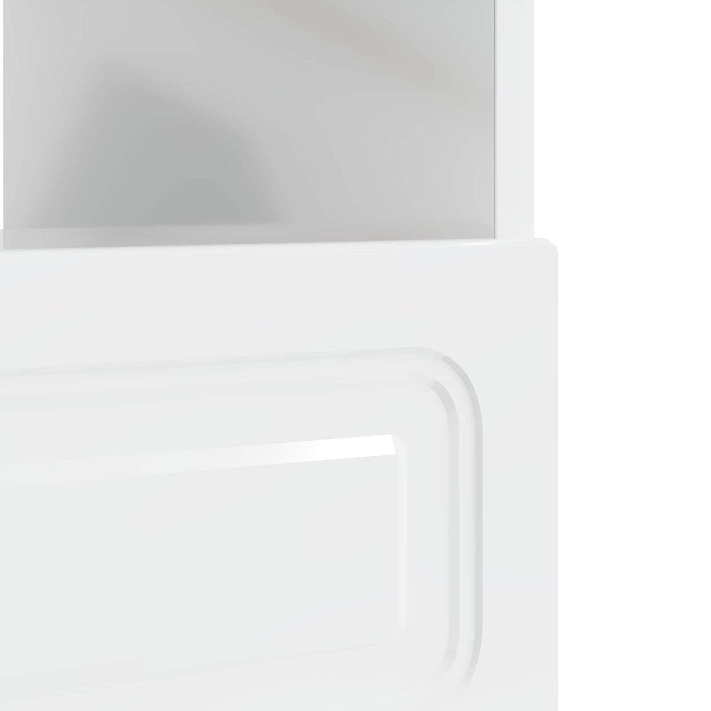 vidaXL LED TV Cabinet High Gloss White Engineered Wood