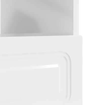 vidaXL LED TV Cabinet High Gloss White Engineered Wood