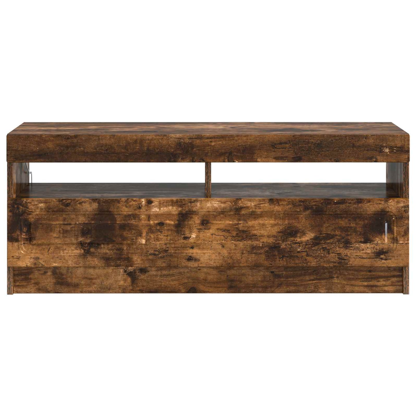 vidaXL LED TV Cabinet Smoked Oak Engineered Wood