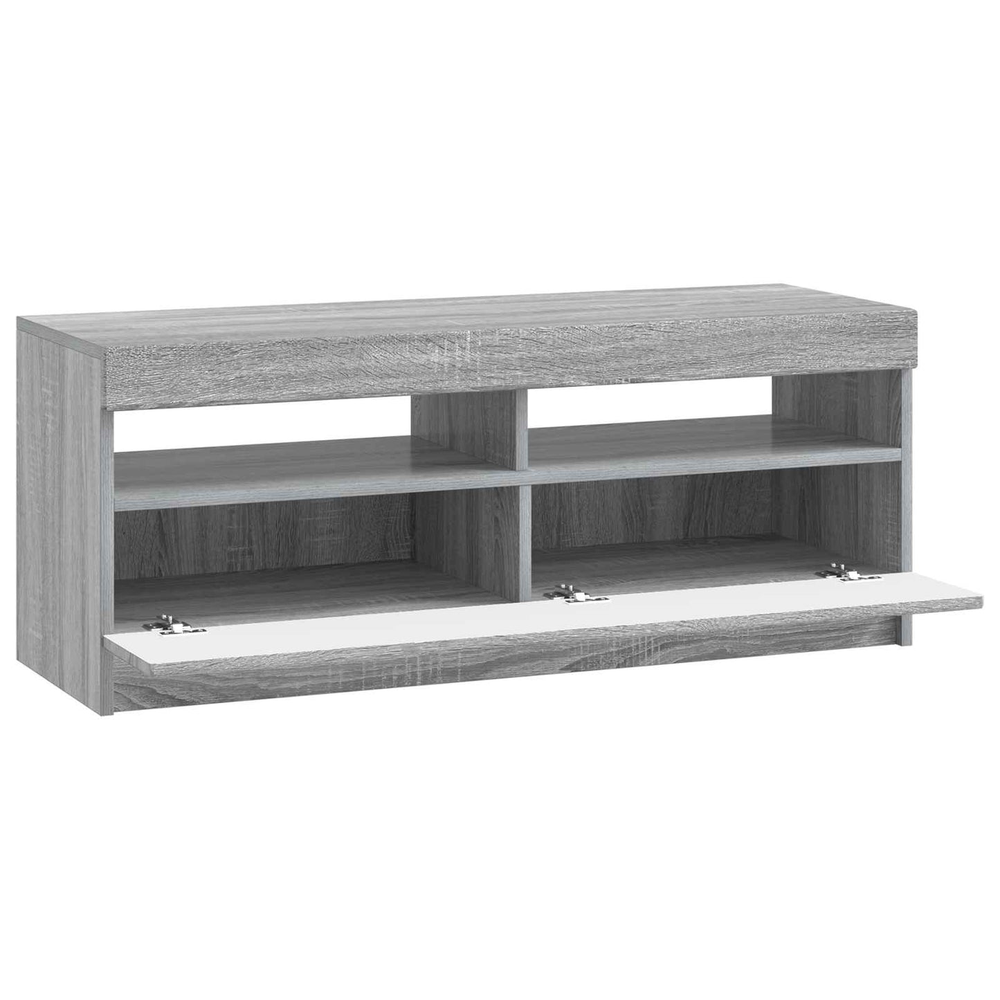 vidaXL LED TV Cabinet Grey Sonoma Engineered Wood